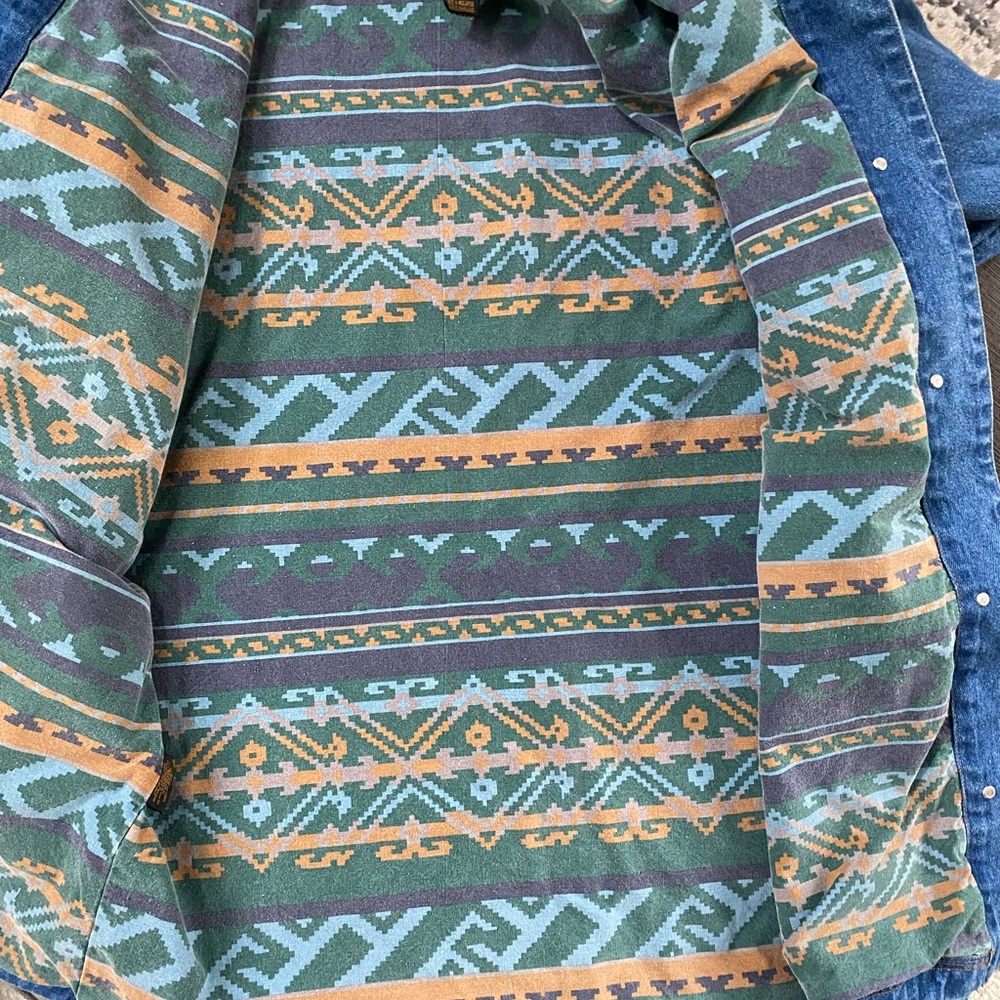 Vintage Eddie Bauer Denim chore barn coat. Size L - Picture 7 of 9